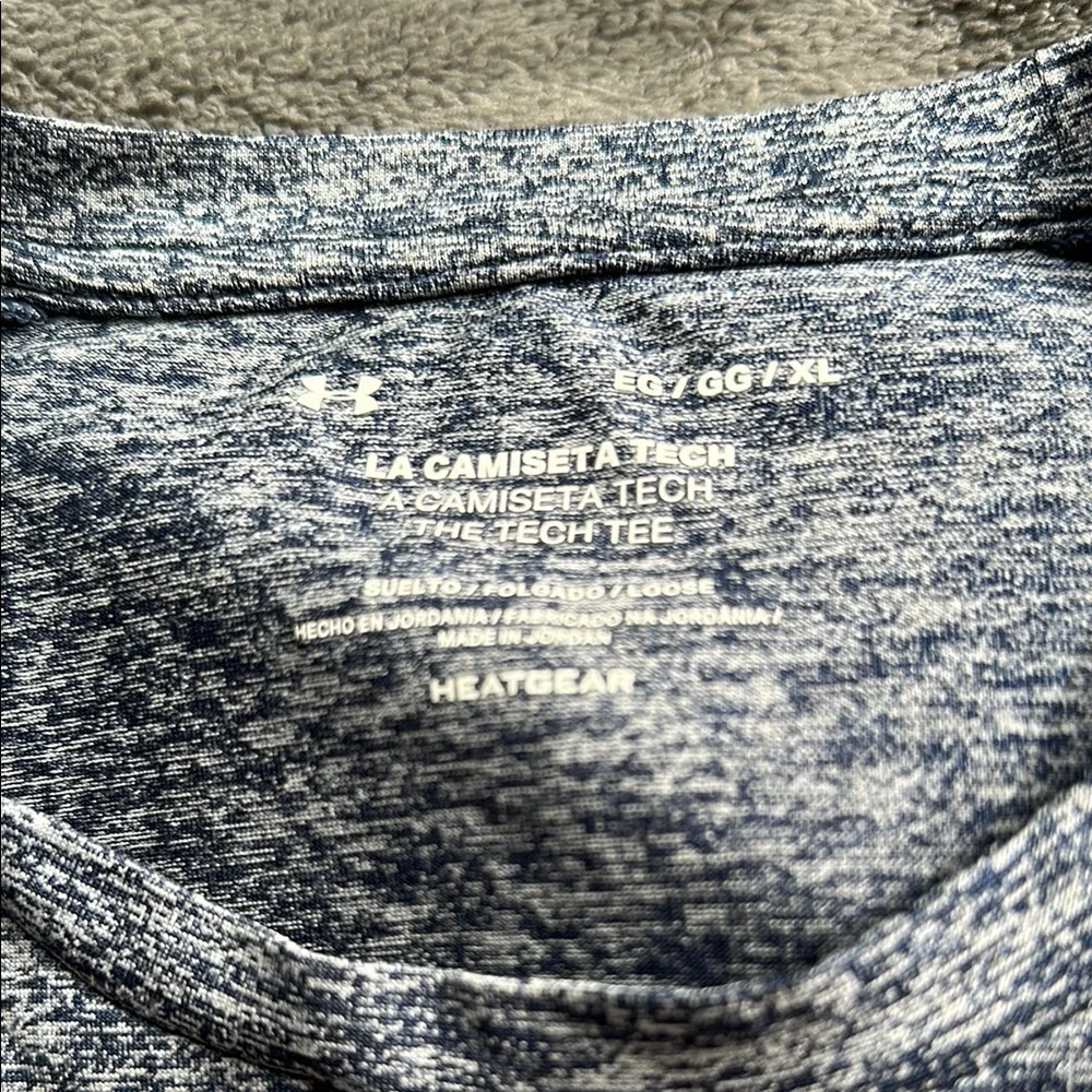 Under Armour Blue and White Short Sleeve Tee - Picture 3 of 5